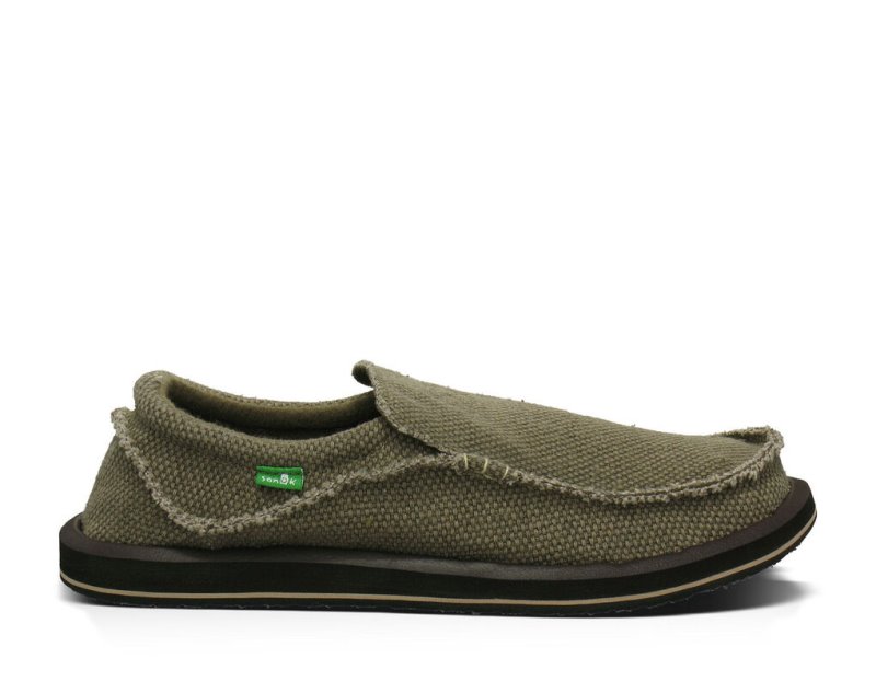 Sanuk Mens Chiba Brown Shoes | CRWTZH235